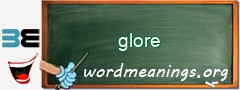WordMeaning blackboard for glore